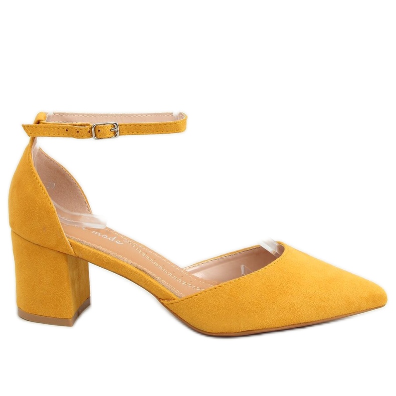 Scarpe aperte miele 7584 Giallo