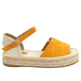 Espadrillas open toe miele A663-ESP-1 Giallo beige