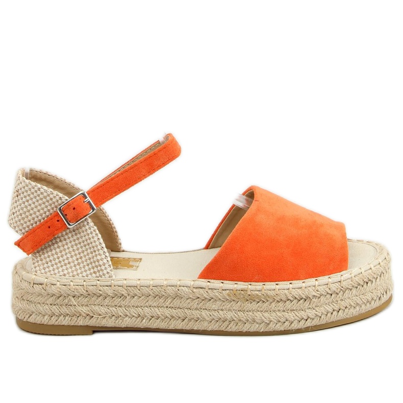Espadrillas open toe arancioni A663-ESP-1 Orange beige arancia