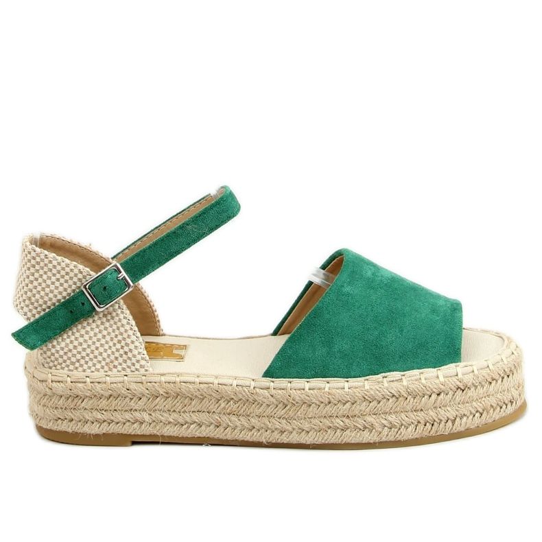 Espadrillas verdi aperte in punta A663-ESP-1 Green beige verde