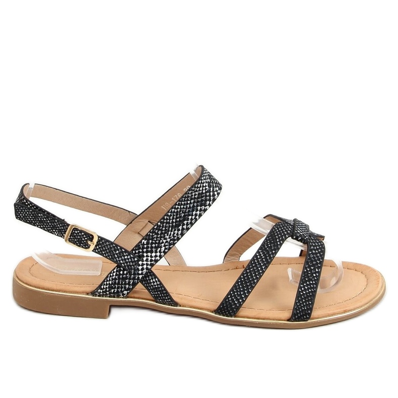 Sandali da donna neri H8-176 Nero