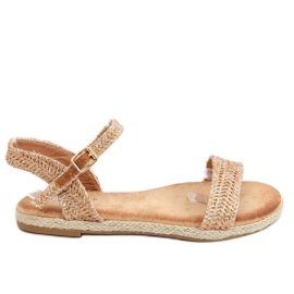 Sandali espadrillas champagne L197SA-1 Champagne rosa