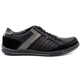 Scarpe uomo in pelle Olivier 236GT nere nero