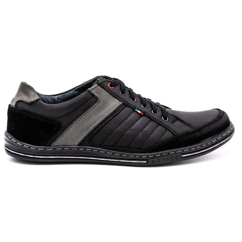 Scarpe uomo in pelle Olivier 236GT nere nero