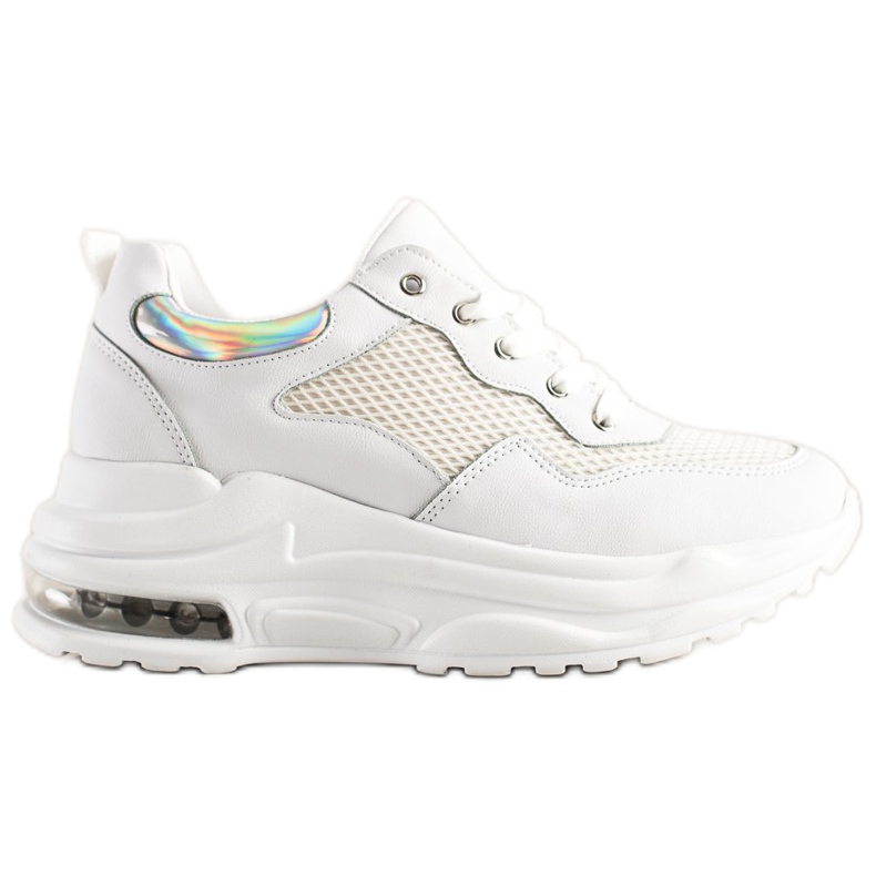 Weide Sneakers comode sulla piattaforma bianca