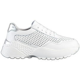 Goodin Sneakers in pelle alla moda bianco