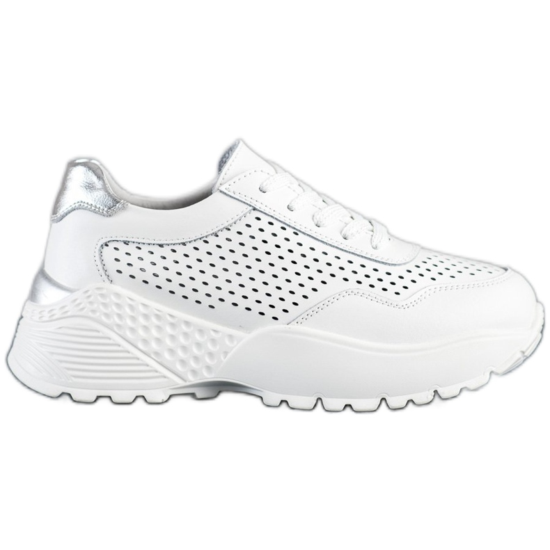 Goodin Sneakers in pelle alla moda bianca