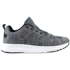 SHELOVET Sneakers leggere con lacci grigio