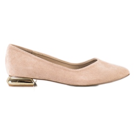 Goodin Décolleté con tacco piatto beige
