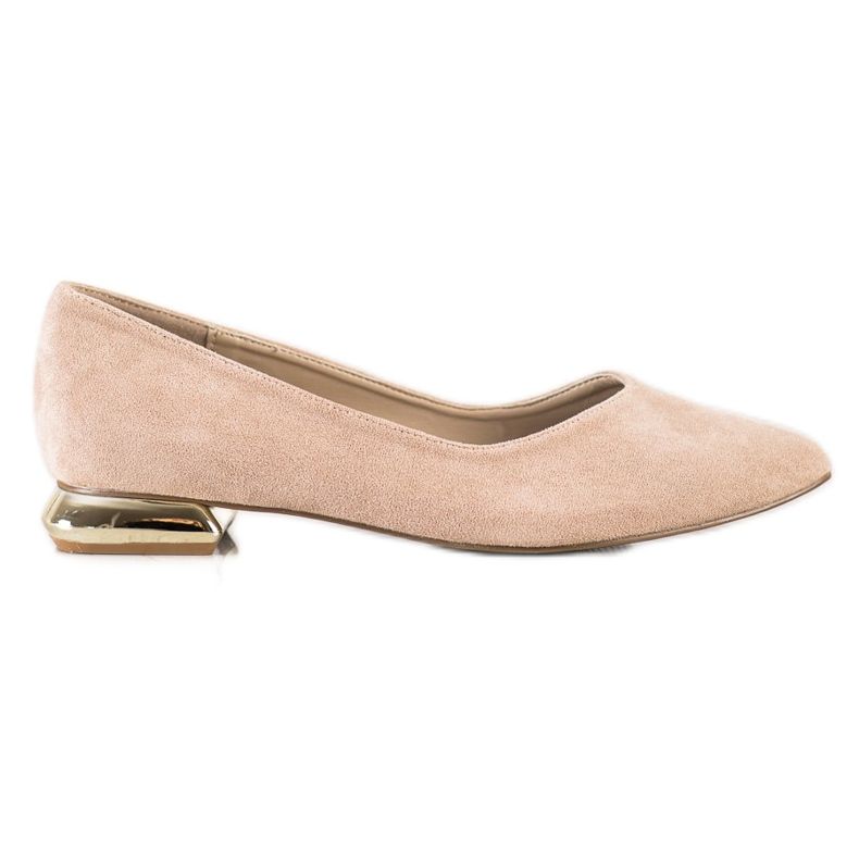 Goodin Décolleté con tacco piatto beige