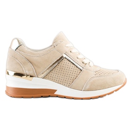 Goodin Sneakers in pelle beige