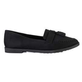 SHELOVET Mocassini Casual Con Frange nero