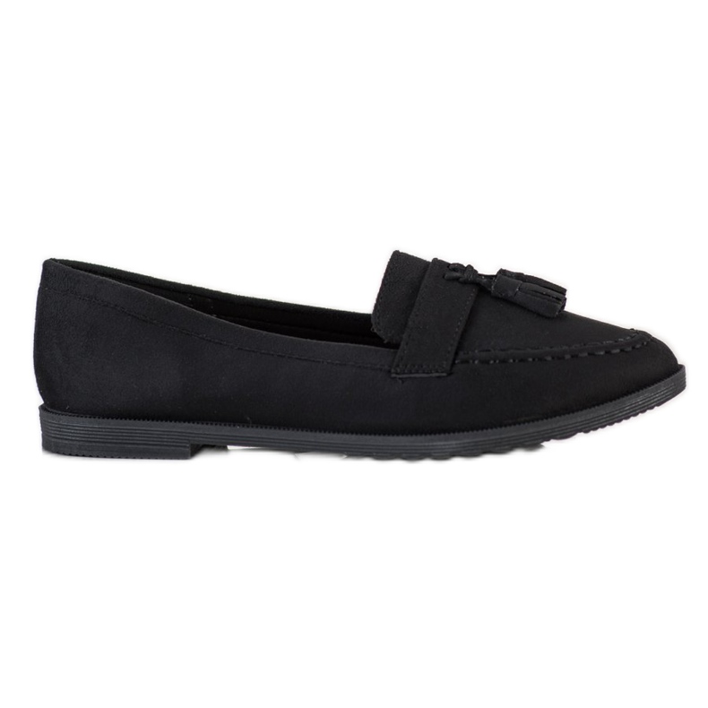 SHELOVET Mocassini Casual Con Frange nero