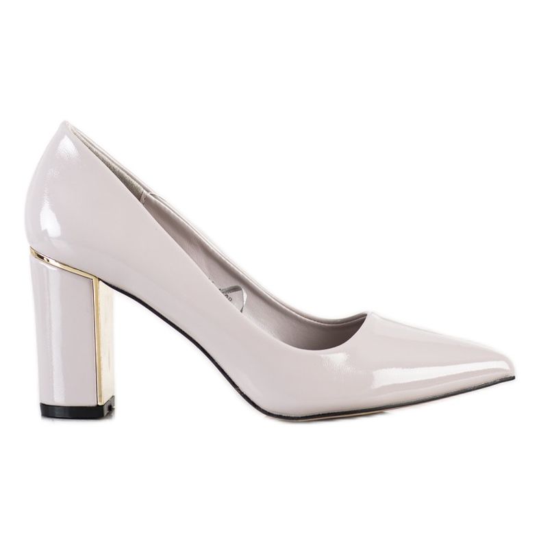Goodin Décolleté alla moda su tacchi alti beige multicolore grigio