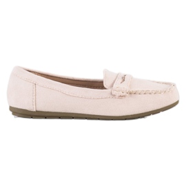 Super Me Mocassini in camoscio beige