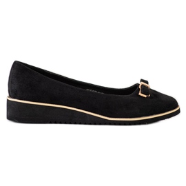 Goodin Scarpe brogue nere con fiocco nero