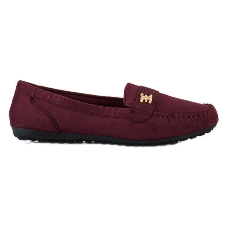 Fama Espadrillas In Pelle Scamosciata Con Ornamento rosso