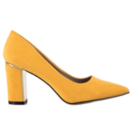 Goodin Décolleté alla moda su tacchi alti giallo