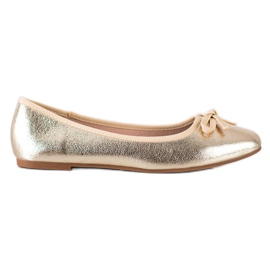Goodin Ballerine in ecopelle d'oro