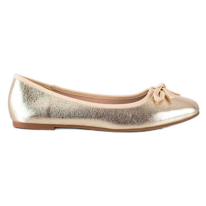 Goodin Ballerine in ecopelle d'oro