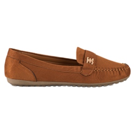 Fama Espadrillas In Pelle Scamosciata Con Ornamento marrone