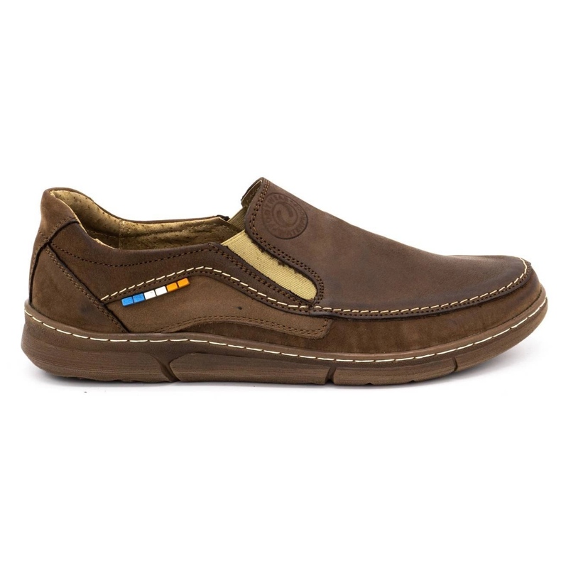 Olivier Scarpe slip-on da uomo 283GT marroni marrone
