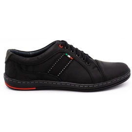Olivier Scarpe casual da uomo in pelle 238GT nere nero