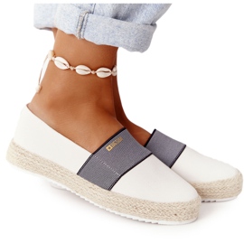 Espadrillas su suola intrecciata Big Star HH274480 Bianco