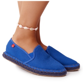 Big Star DD274A136 Espadrillas blu navy su suola intrecciata