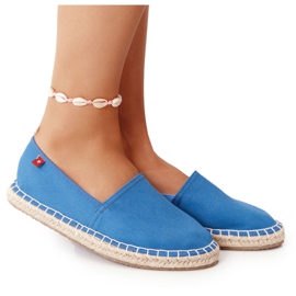 Espadrillas Su Suola Intrecciata Big Star DD274A152 Blu