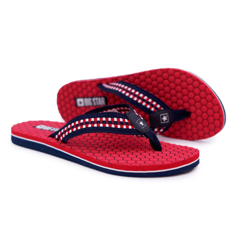 Ciabatte Donna Infradito Big Star Rosso DD274A252 blu navy