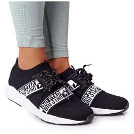 Scarpe sportive da donna Memory Foam Big Star HH274359 Nero bianco