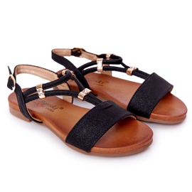 S.Barski Sandali per bambini S. Bararski Comfort Black nero