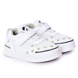 Apawwa Scarpe Sportive Bambino Con Panda Bianco e Verde Chico bianca