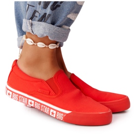 Sneakers da donna Slip-on Big Star HH274010 Rosse rosso