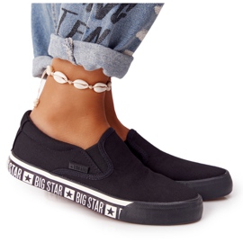 Sneakers da donna Slip-on Big Star HH274012 Nere nero