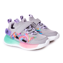 Apawwa Scarpe sportive per bambini Sneakers Grey Jump Jump grigio multicolore