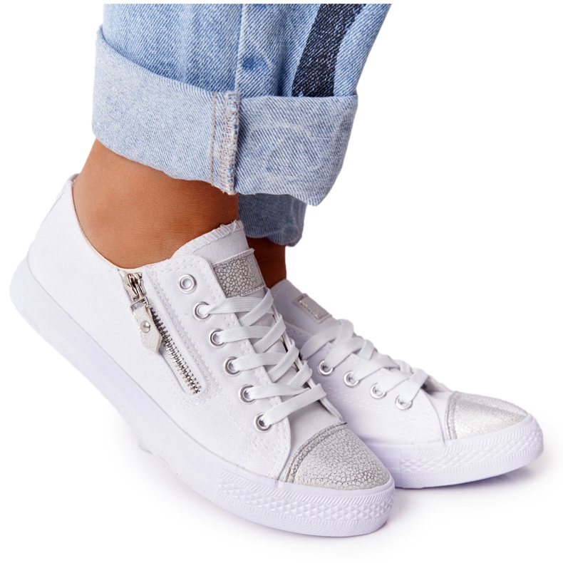 Sneakers Donna Bianco-Argento Festival bianca d'argento