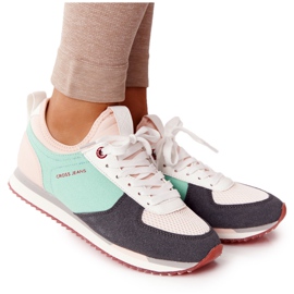 Scarpe Sportive Memory Foam Cross Jeans HH2R4049C Verde-Rosa
