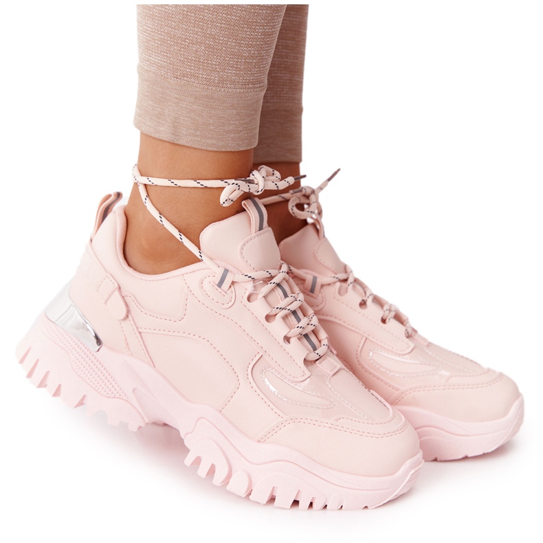 PG1 Sneakers da donna su una suola massiccia Influencer rosa