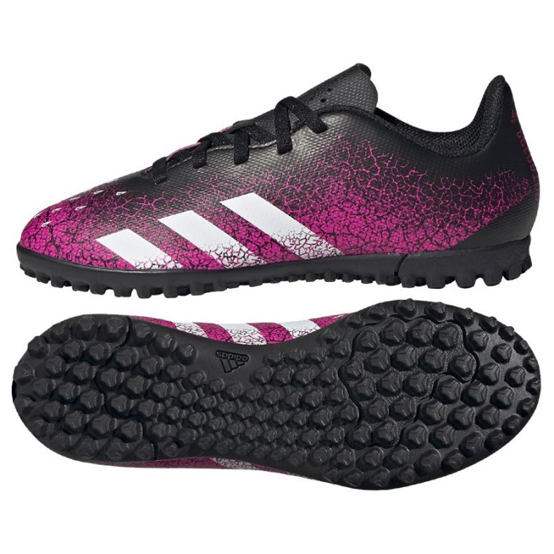 Scarpe da calcio Adidas Predator Freak .4 Tf Jr FW7537 multicolore rosa