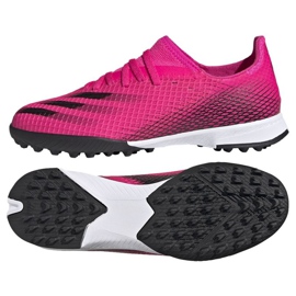 Scarpe da calcio Adidas X Ghosted.3 Tf Jr FW6927 multicolore rosa