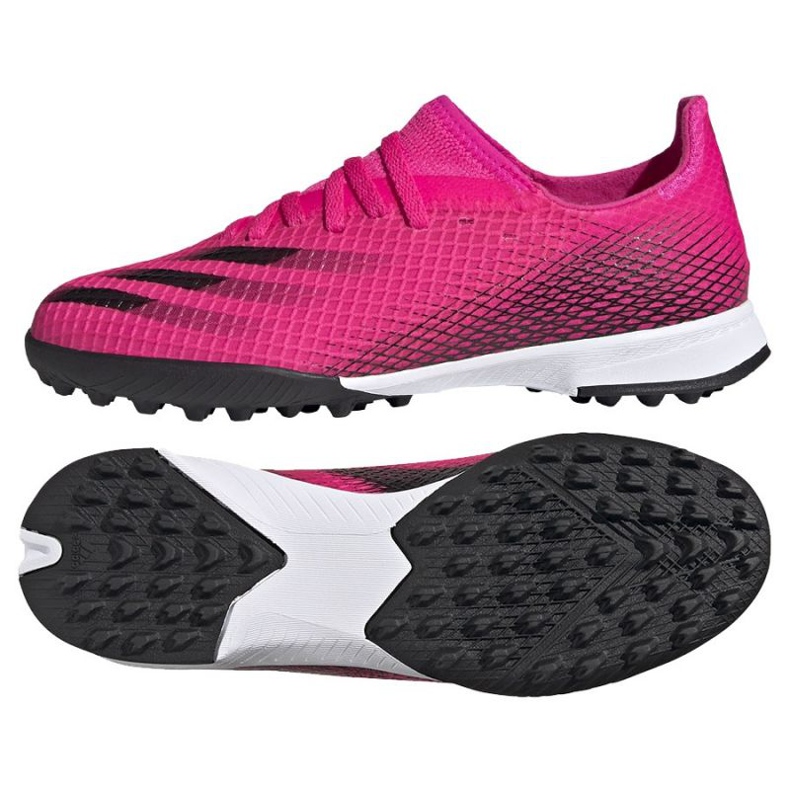 Scarpe da calcio Adidas X Ghosted.3 Tf Jr FW6927 multicolore rosa