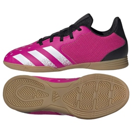 Scarpe da calcio Adidas Predator Freak .4 In Sala Jr FW7539 multicolore rose e viola