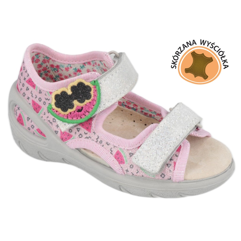 Sandali per bambini preventivi Befado 065X152 rosa d'argento