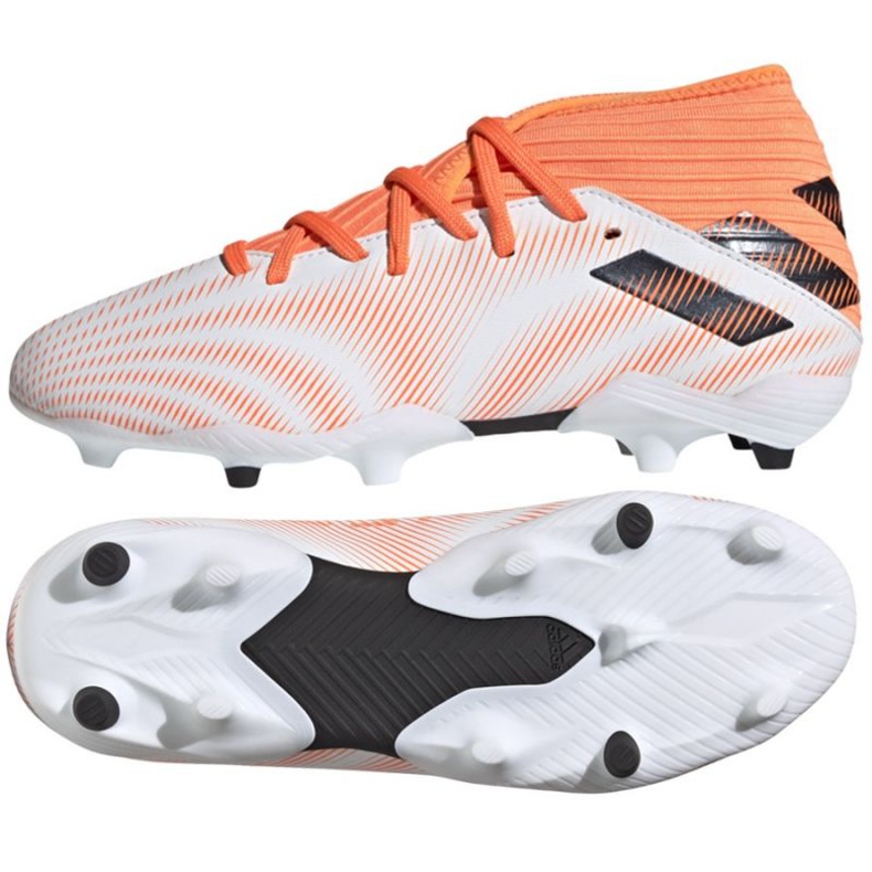 Scarpe da calcio Adidas Nemeziz.3 Fg Jr FW7356 multicolore bianca
