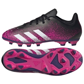 Scarpe da calcio Adidas Predator Freak.4 FxG Jr FW7536 multicolore rosa