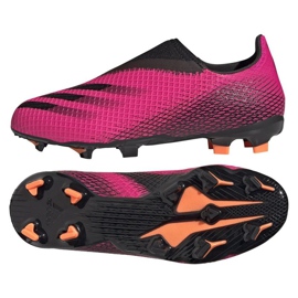 Scarpe da calcio Adidas X Ghosted.3 Ll Fg Jr FY7281 rosa rosa