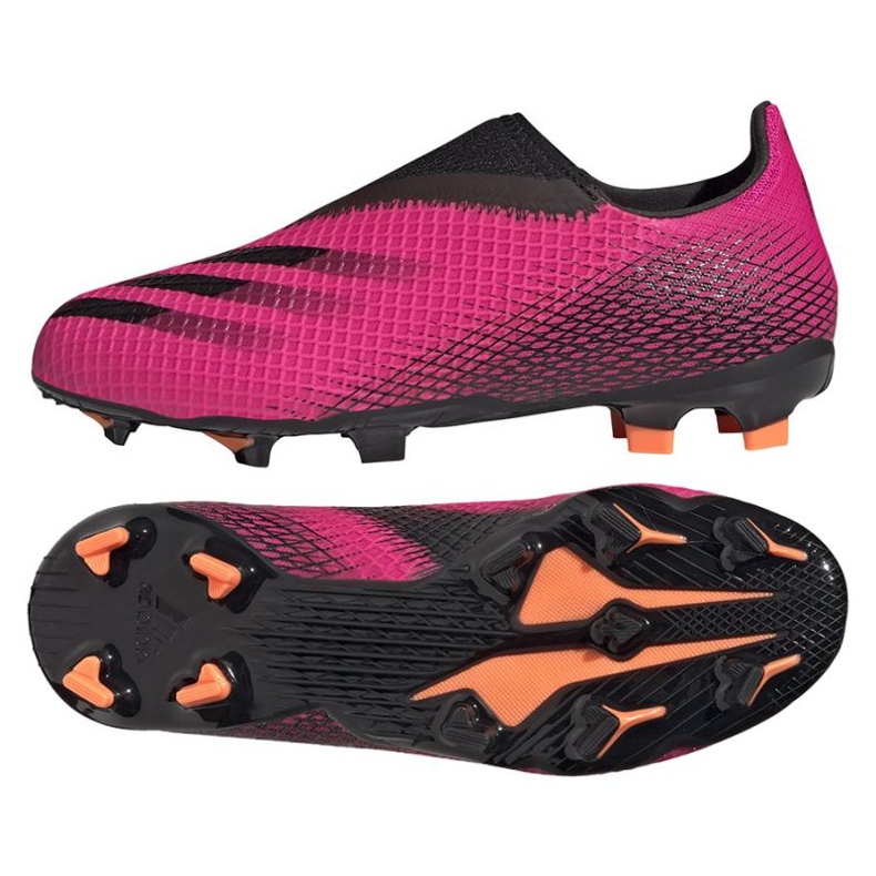 Scarpe da calcio Adidas X Ghosted.3 Ll Fg Jr FY7281 rosa rosa