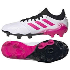 Scarpe da calcio Adidas Copa Sense.3 Fg M FW7934 blu navy, bianco, rosa bianca